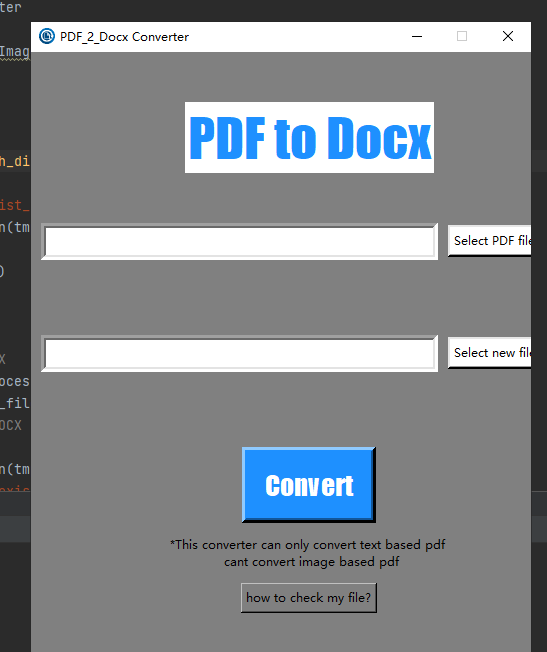 Java开发者的Python快速实战指南：实用工具之PDF转DOCX文档（可视化界面）-牛翰网