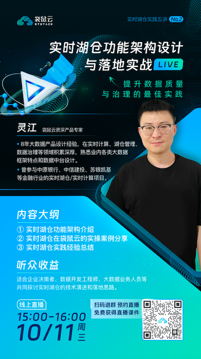 直播预约丨《实时湖仓实践五讲》第二讲：实时湖仓功能架构设计与落地实战-牛翰网
