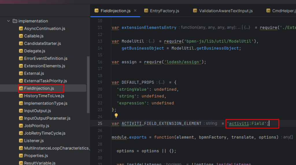 bpmnjs-planel项目画流程图时任务监听事件无法输入字段注入问题解决-牛翰网