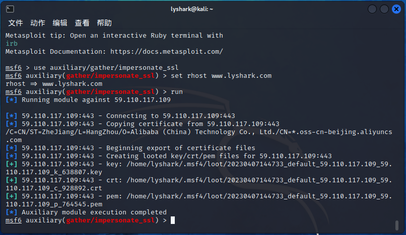 1.3 Metasploit 生成SSL加密载荷-牛翰网