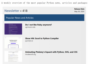 Python 潮流周刊#55：分享 9 个高质量的技术类信息源！-牛翰网