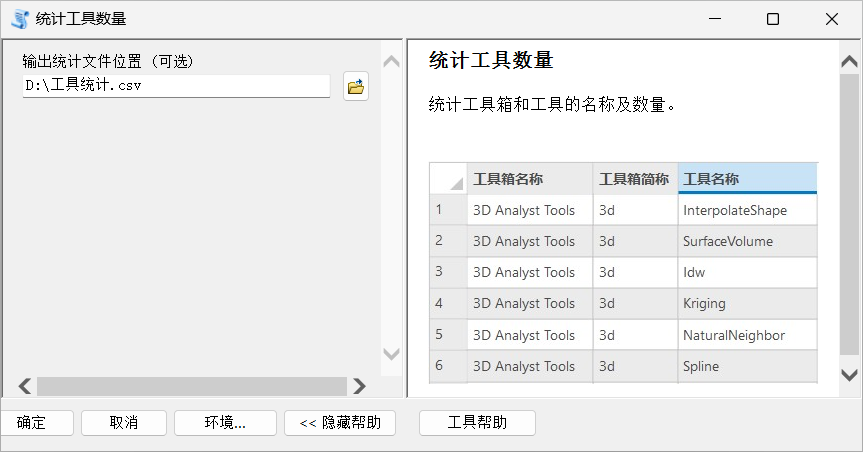 ArcGIS工具 – 统计工具数量-牛翰网