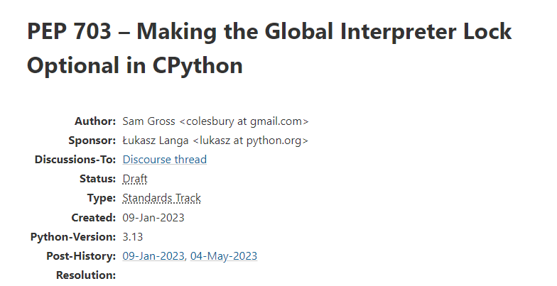 GIL 锁或将在 CPython 中成为可选项-牛翰网