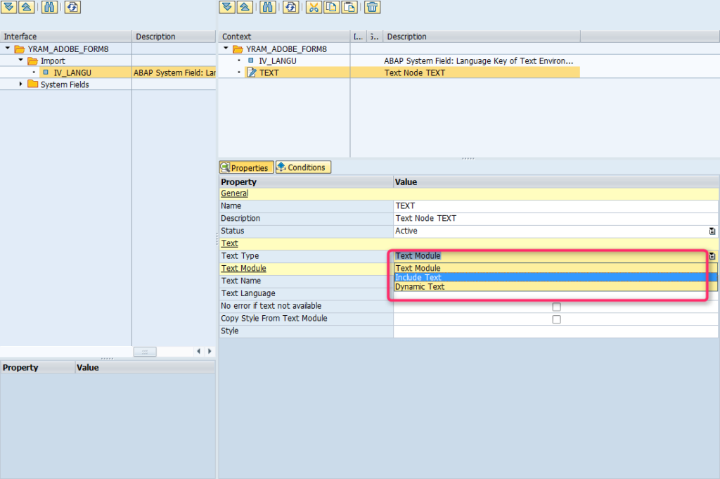 SAP Adobe Form 几种文本类型-牛翰网