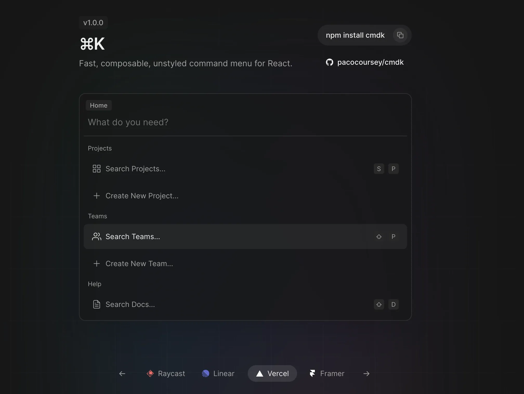 搜索组件优化 - Command ⌘K-牛翰网