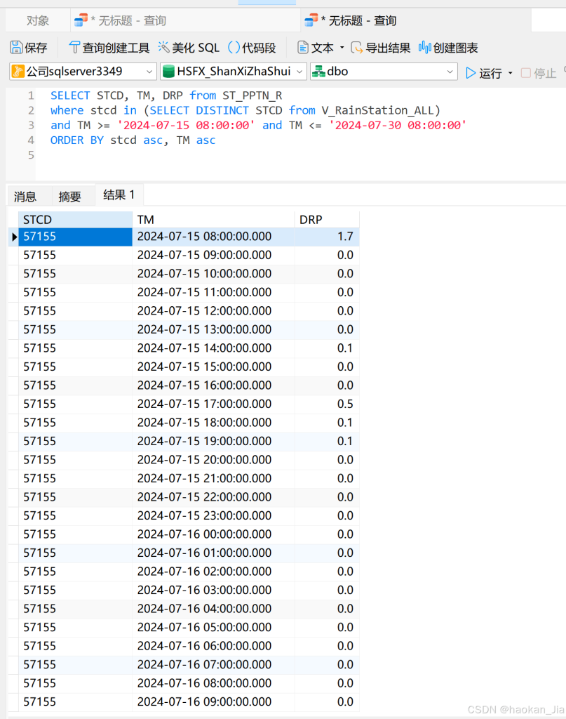 sqlserver降水量数据按照时间分组行转为列的操作方法-牛翰网