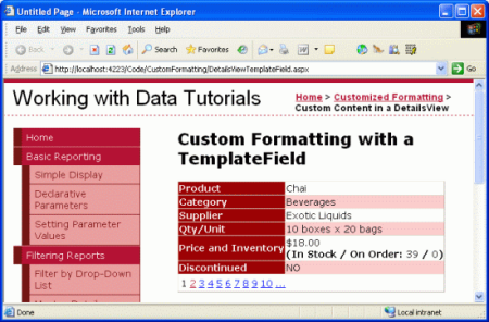 在ASP.NET 2.0中操作数据之十三：在DetailsView控件中使用TemplateField-牛翰网