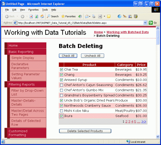 在ASP.NET 2.0中操作数据之六十三：GridView实现批量删除数据-牛翰网