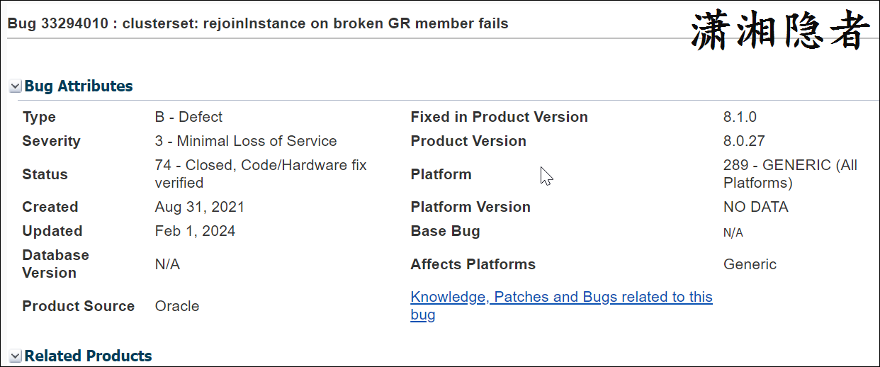 MySQL The instance is already part of another Replication Group-牛翰网