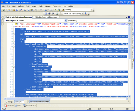在ASP.NET 2.0中操作数据之三十九：在DataList的编辑界面里添加验证控件-牛翰网