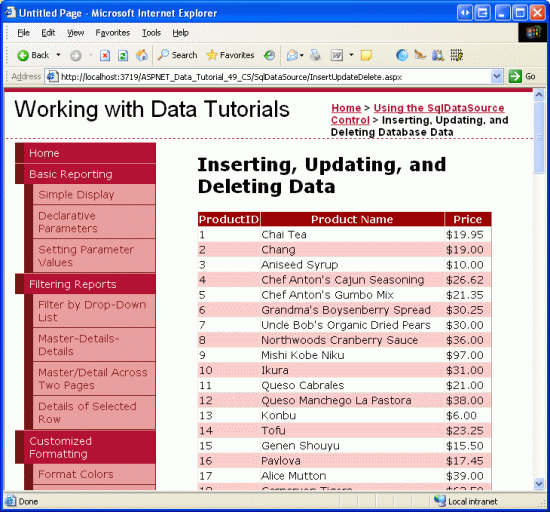 在ASP.NET 2.0中操作数据之四十七：用SqlDataSource控件插入、更新、删除数据-牛翰网