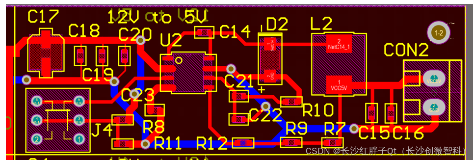 硬件开发笔记（三十一）：TPS54331电源设计（四）：PCB布板12V转5V电路、12V转3.0V和12V转4V电路-牛翰网