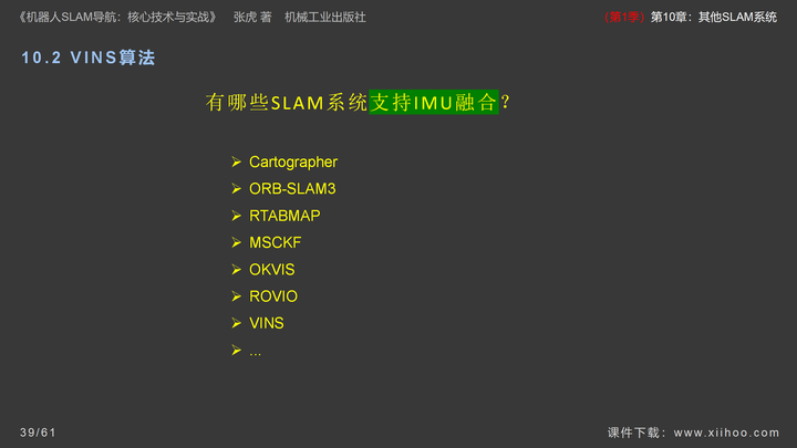 图片[38]-《机器人SLAM导航核心技术与实战》第1季：第10章_其他SLAM系统-牛翰网