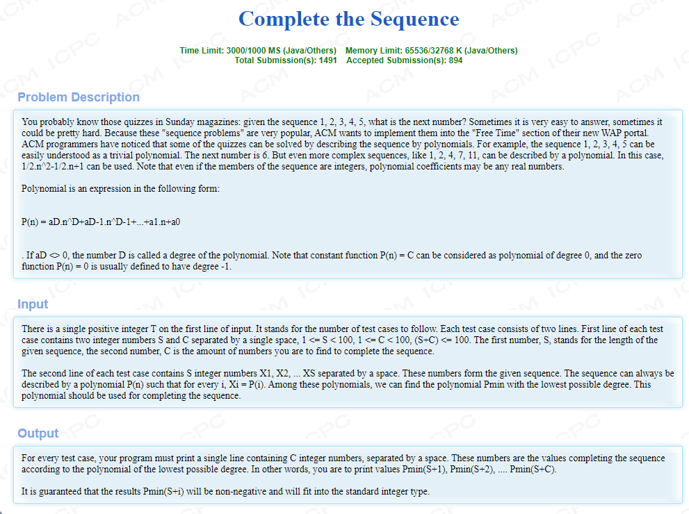 图片[1]-Complete the Sequence (生成完整序列数）第一次做英文c++的题-牛翰网