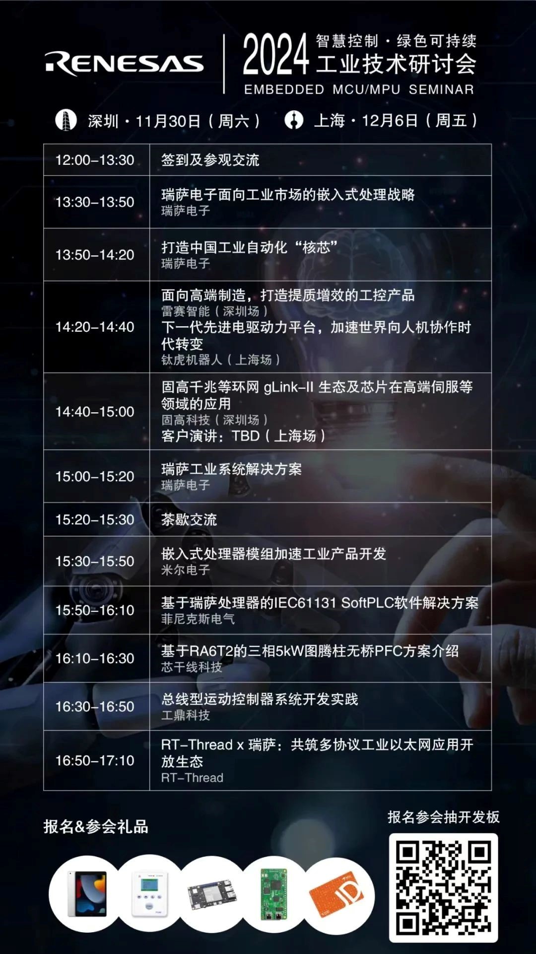 礼品丰厚,米尔将亮相2024瑞萨技术交流会议