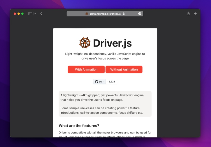 图片[3]-Driver.js：轻量级用户引导插件，小而美的界面，让用户体验飞起来！-牛翰网