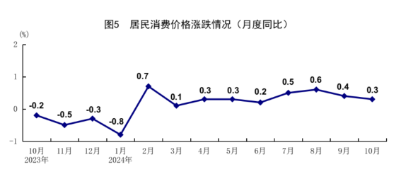 国家统计局:10月规模以上工业增加值同比增长5.3% 主要经济指标回升明显