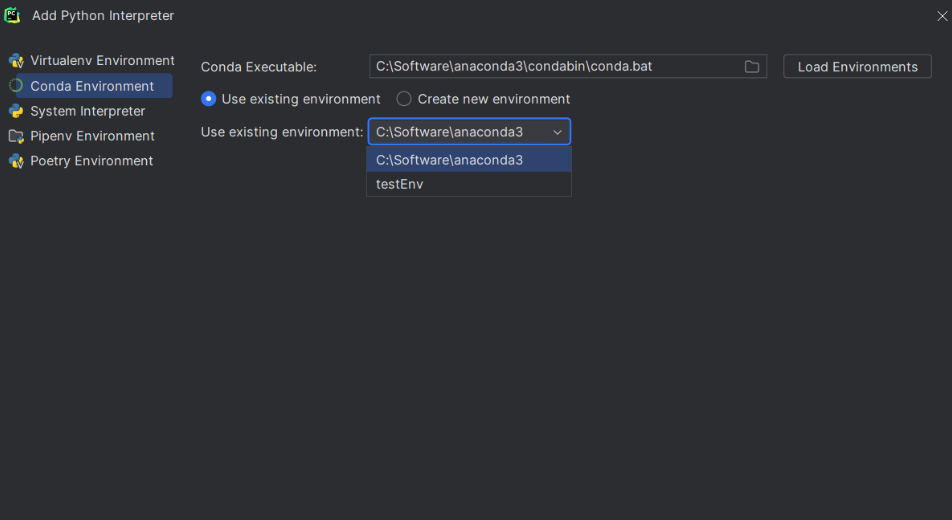 图片[5]-PyCharm2023版本之后使用本地conda已存在环境的步骤方法-牛翰网