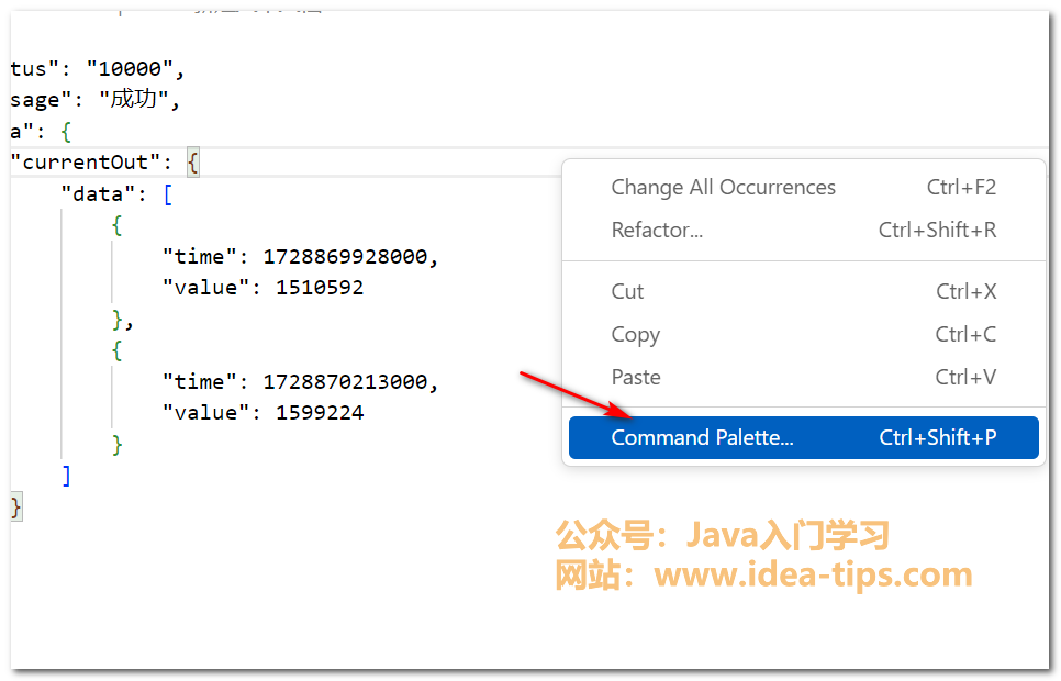 图片[1]-vscode如何更改文件语言模式为json格式-牛翰网