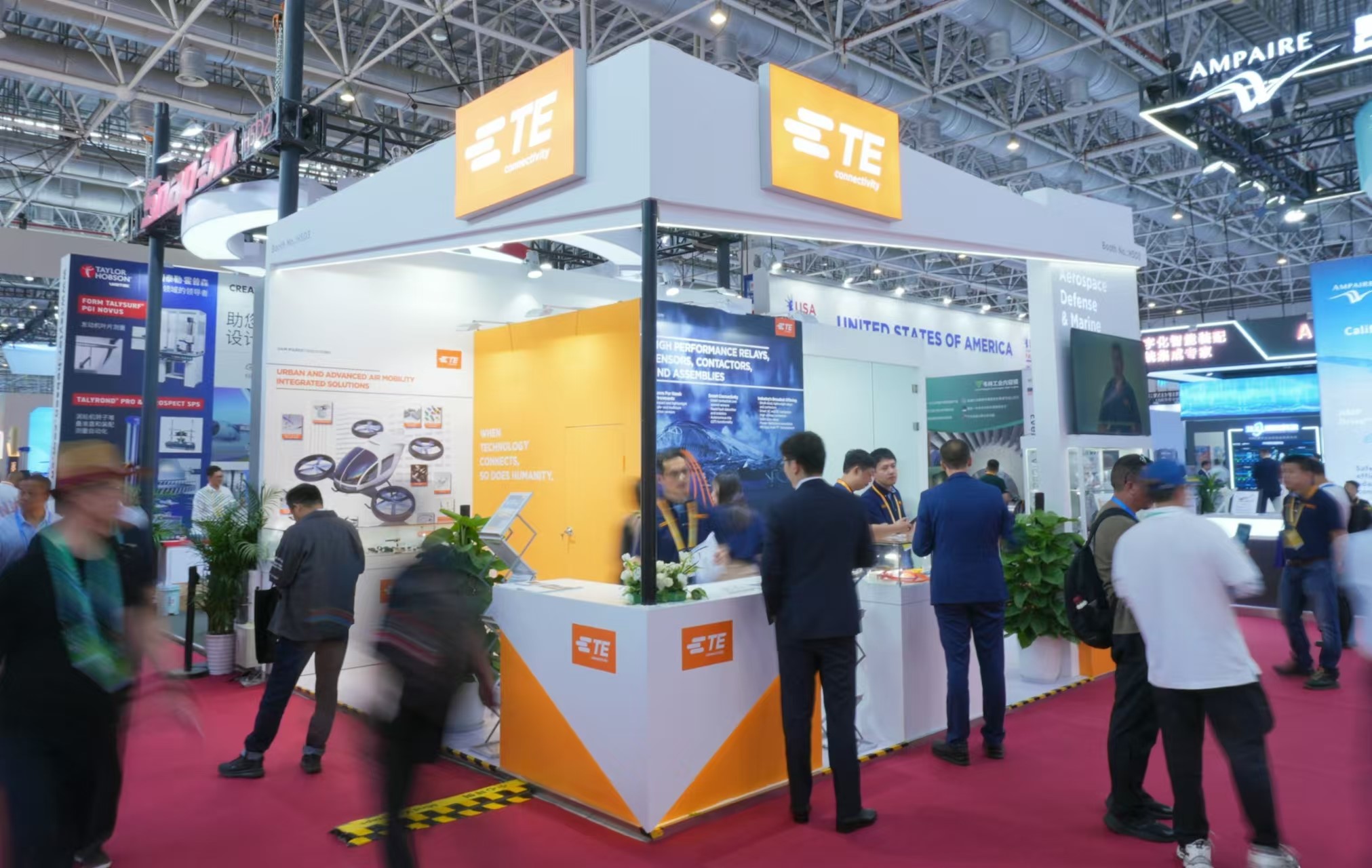 TE Connectivity携全系列解决方案亮相2024中国航展