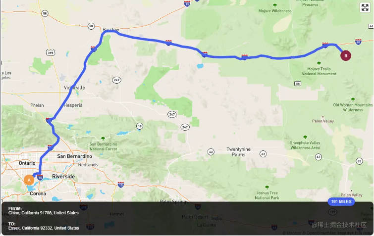 Mapbox 轻松规划起始点轨迹-牛翰网
