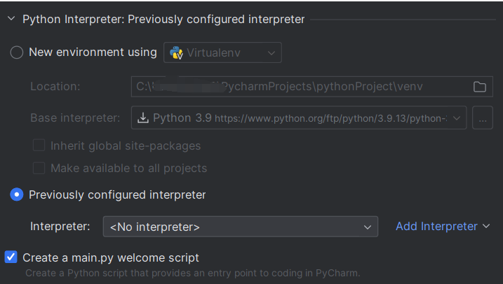 图片[1]-PyCharm2023版本之后使用本地conda已存在环境的步骤方法-牛翰网