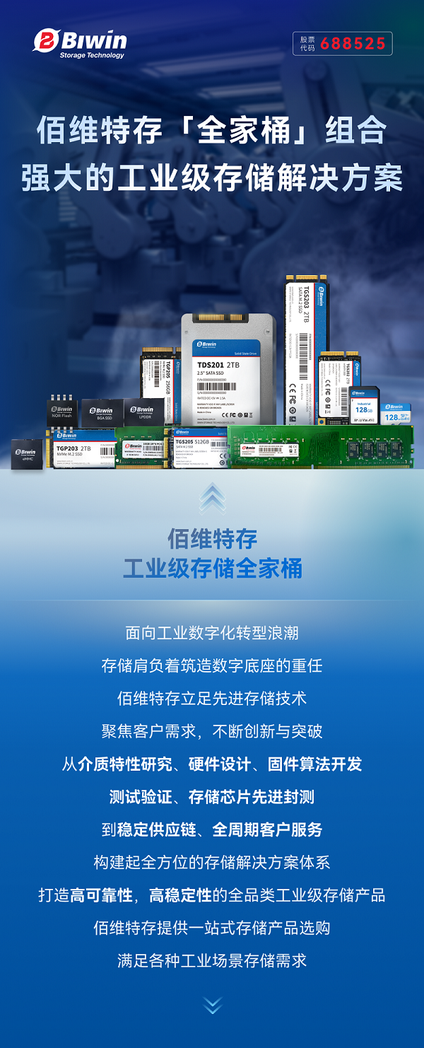 佰维特存“全家桶”组合，打造强大的工业级存储解决方案！