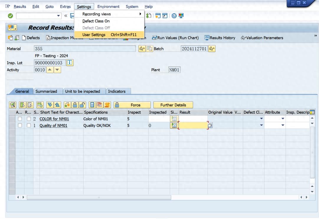 SAP QM不常用功能之事务代码QE01界面里的User Setting-牛翰网