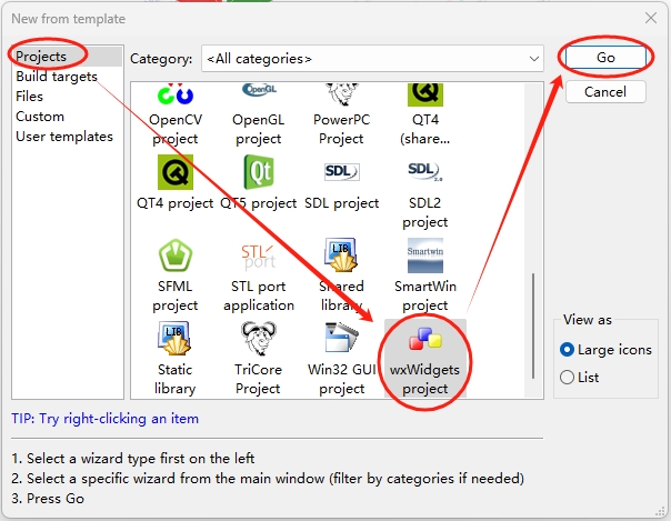 在CodeBolcks+wxWidgets+wxSmith下的C++编程教程——用向导创建一个wxWidgets项目（sTetris）-牛翰网