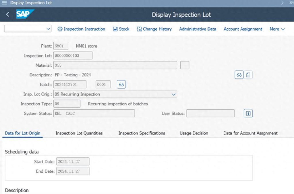 SAP QM 事务代码QA02取消以及反取消检验批-牛翰网