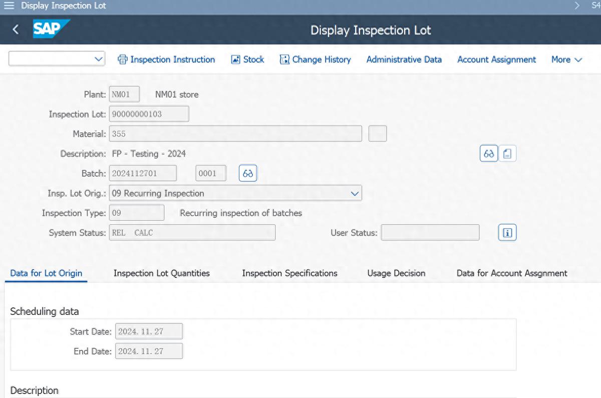 SAP QM 事务代码QA02取消以及反取消检验批-牛翰网