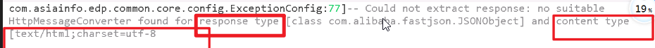 Could not extract response:no suitable HttpMessageConverter found for response type [class com.alibaba.fastjson.JsonObject] and content type [text/html；charset=utf-8]-牛翰网