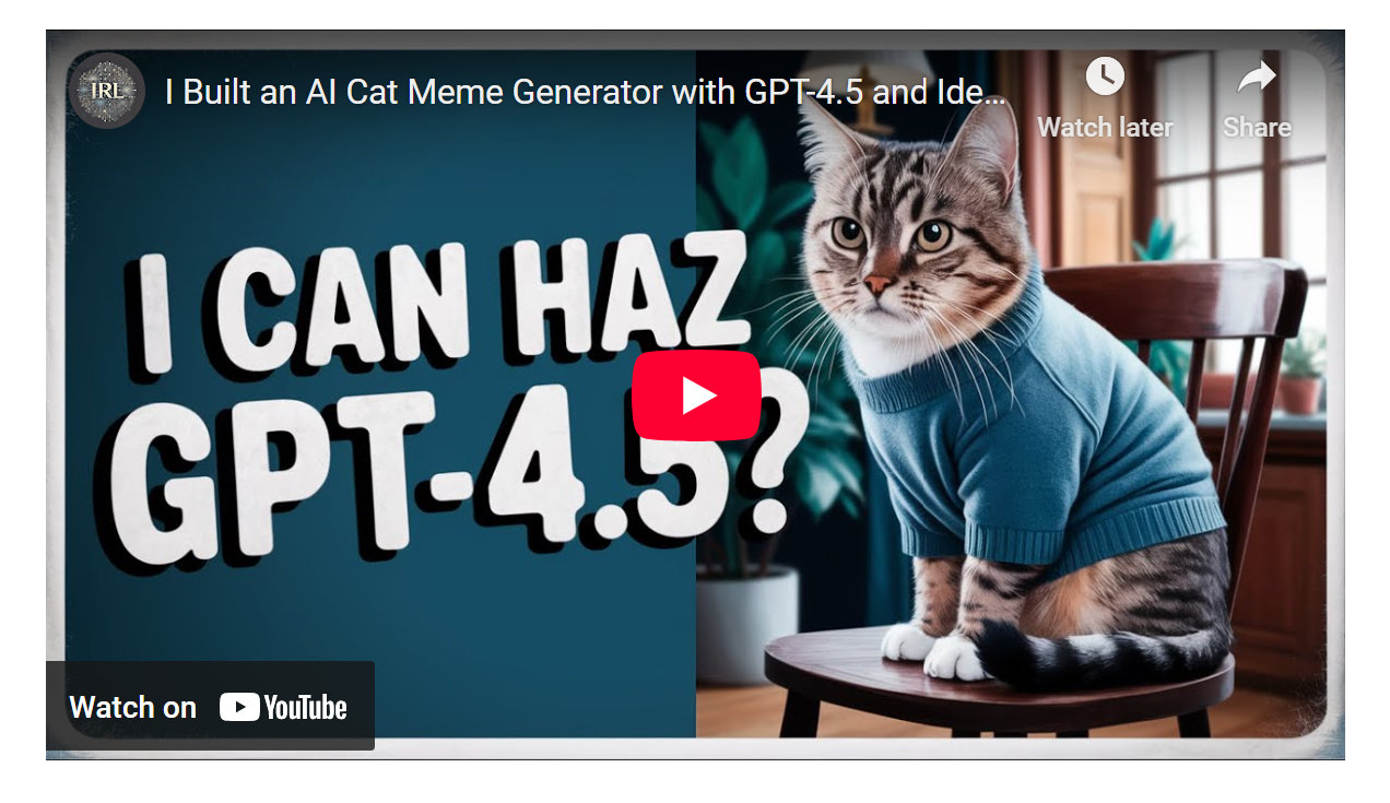 利用GPT-4.5打造一个AI猫咪表情包生成器，并从中获利润-牛翰网