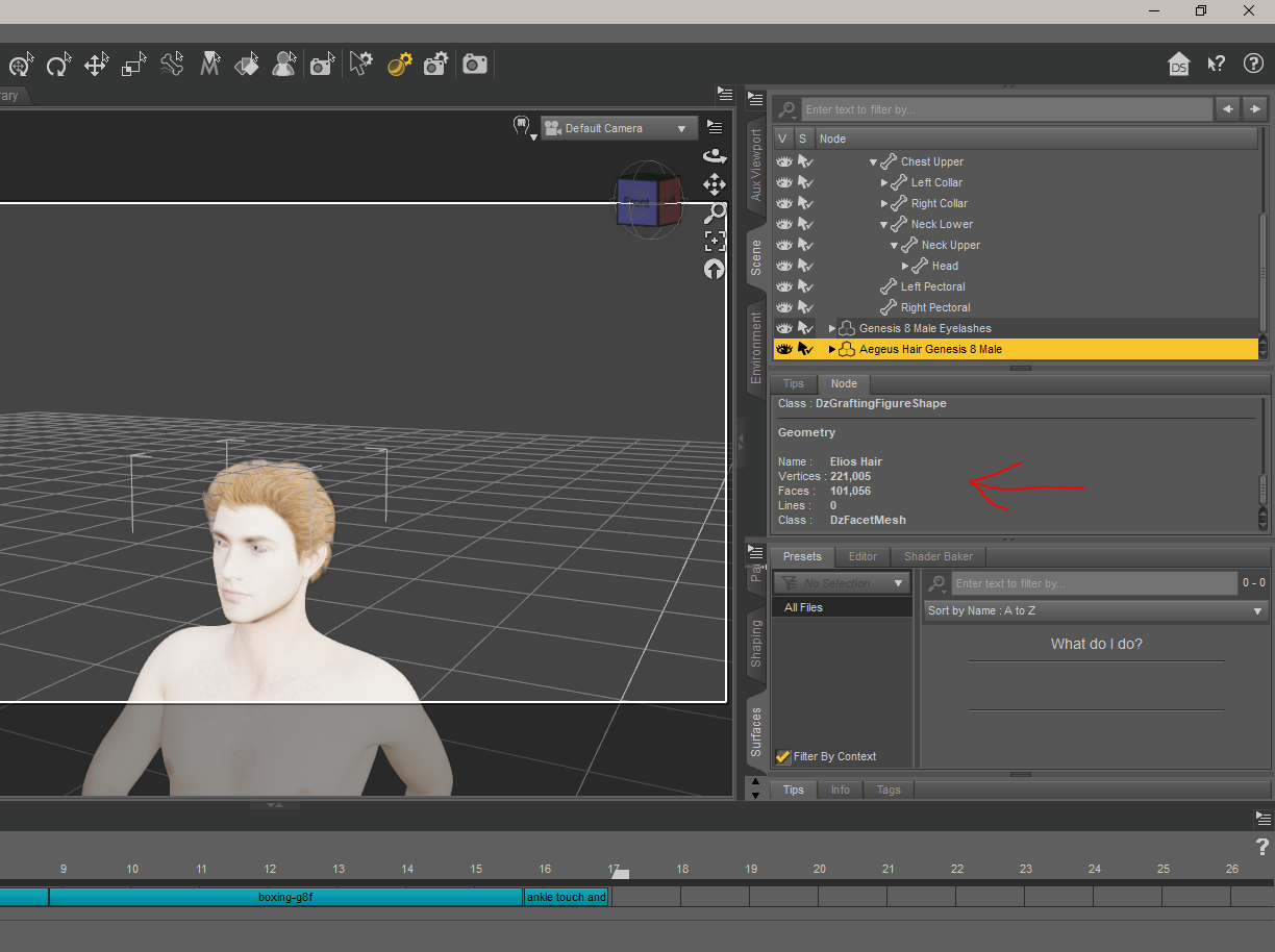DAZ 查看多边形数量-牛翰网