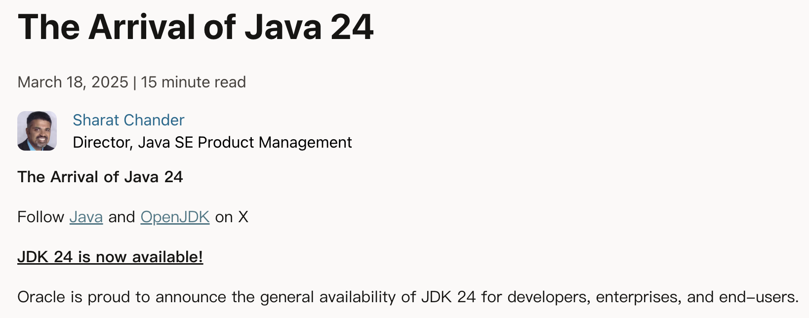 Java 24 正式发布，超神了。。。-牛翰网