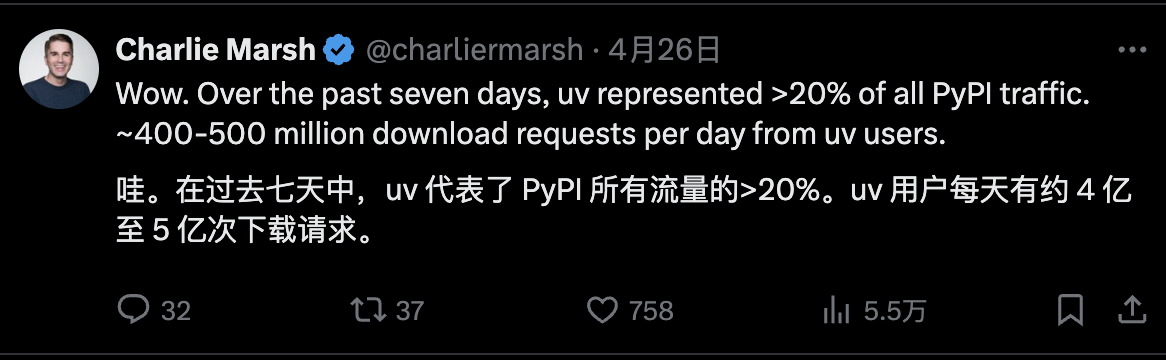 uv全功能更新：统一管理Python项目、工具、脚本和环境的终极解决方案-牛翰网