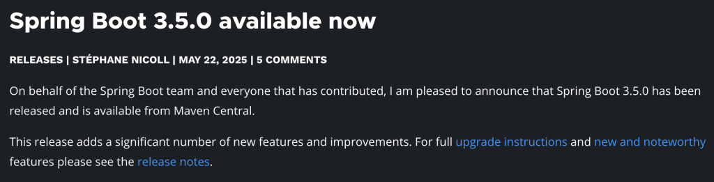 Spring Boot 3.5 正式发布，王炸级更新！！-牛翰网