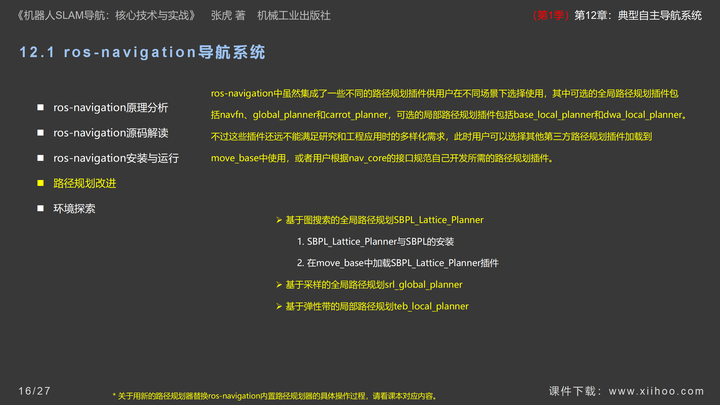图片[16]-《机器人SLAM导航核心技术与实战》第1季：第12章_典型自主导航系统-牛翰网