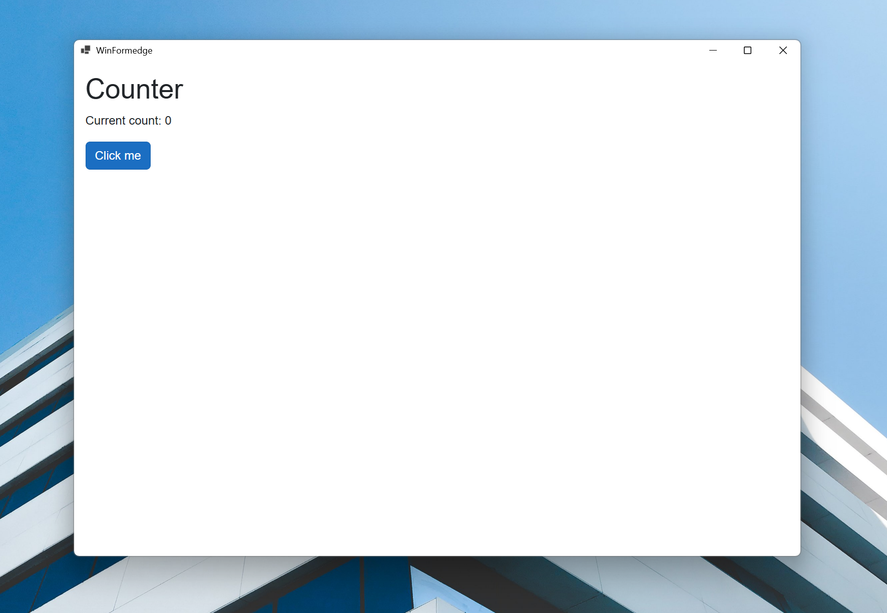 在 WinFormedge 中使用 Blazor Hybrid-牛翰网
