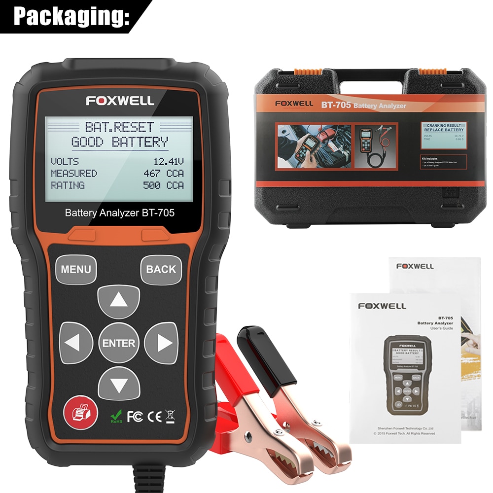 图片[8]-US$96 FOXWELL BT705 Battery Tester 100-2000CCA 12V-24V Car Trucks Cranking Stop-Starting Charging System Test Battery Analyzer-牛翰网
